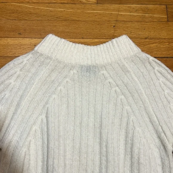 3.1 Phillip Lim 3/4 Sleeve Lofty Rib Alpaca Blend Sweater, size XS - Picture 9 of 11